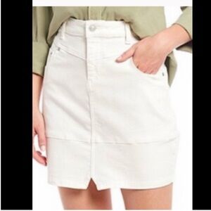 Chelsea and Violet white denim mini skirt. Worn 1x. Perfect condition. Retail 78